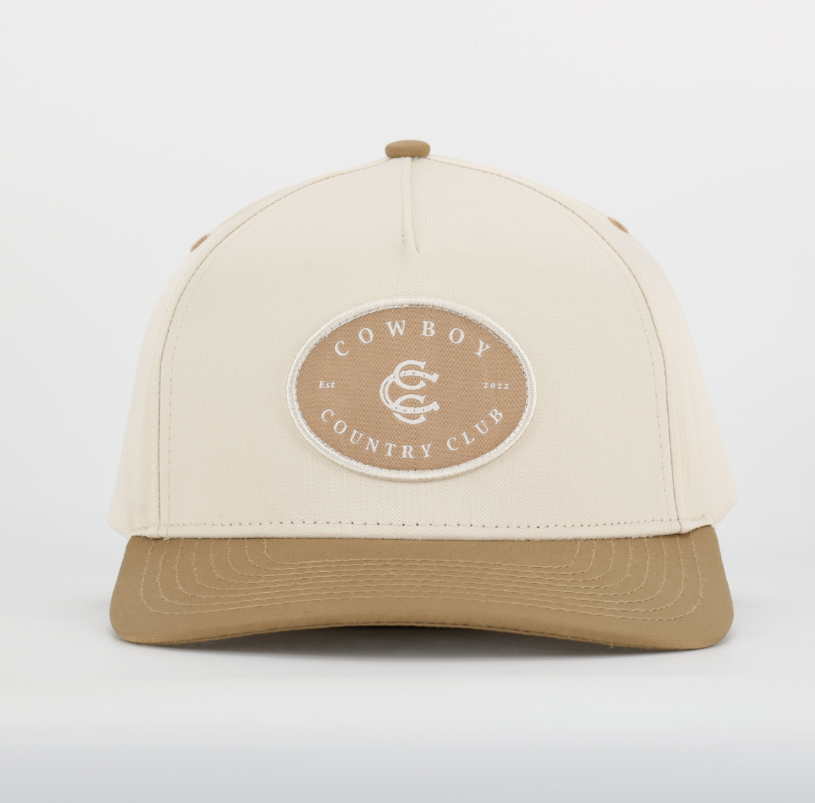 Two Tone Cotton Hat Brown