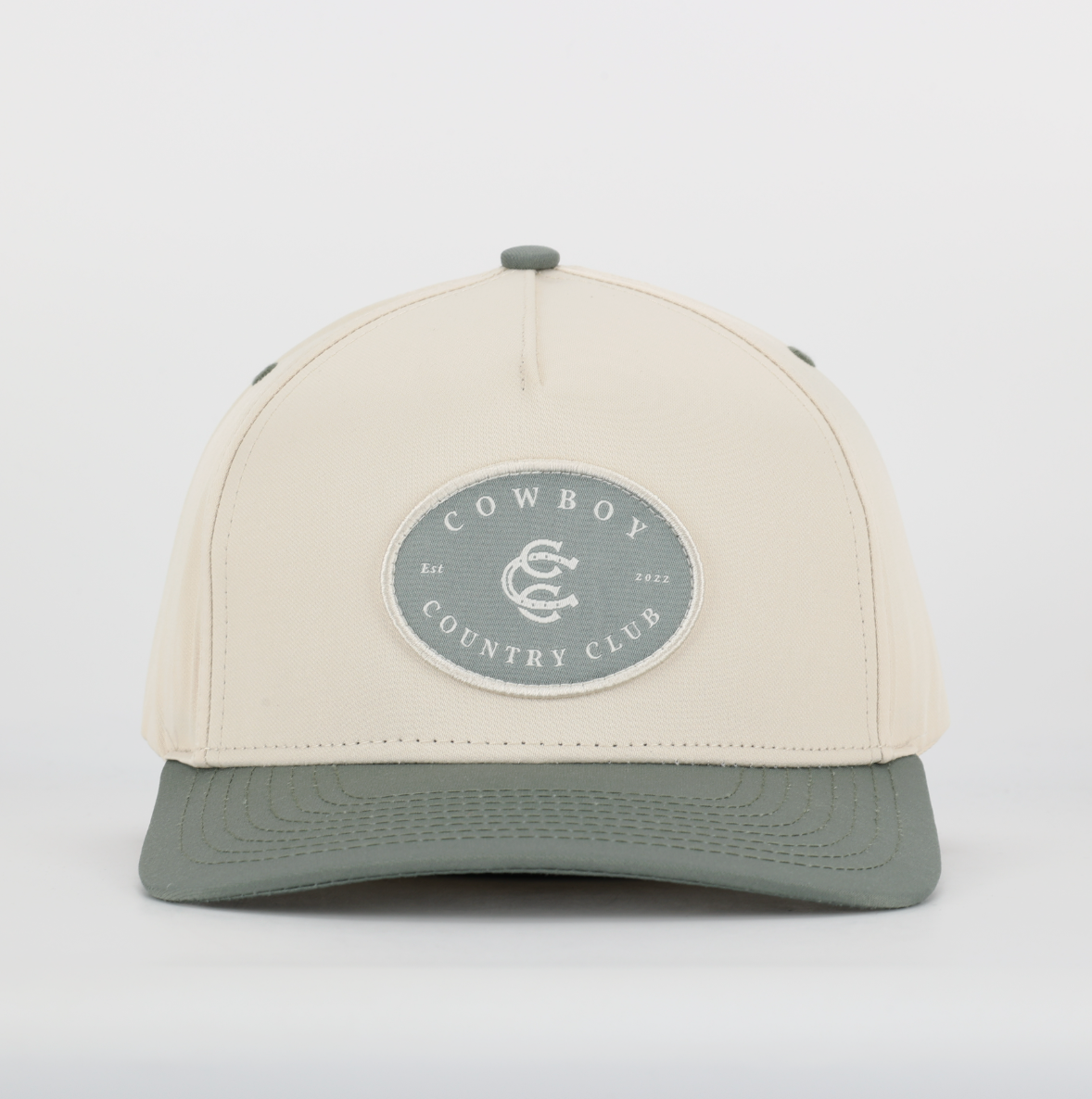 Two Tone Cotton Hat Green