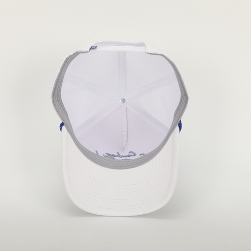 Adjustable Logo Roped White Hat