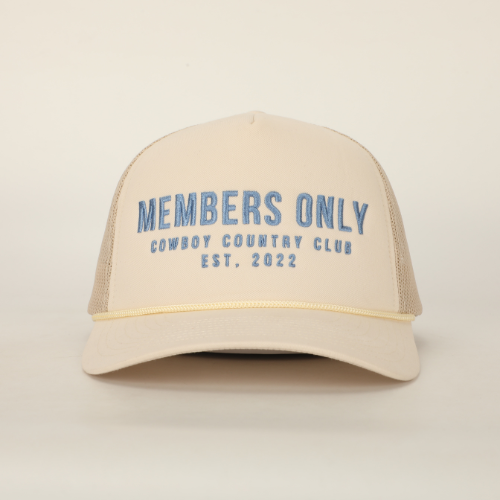Cowgirl Trucker Hat Cream display picture 2