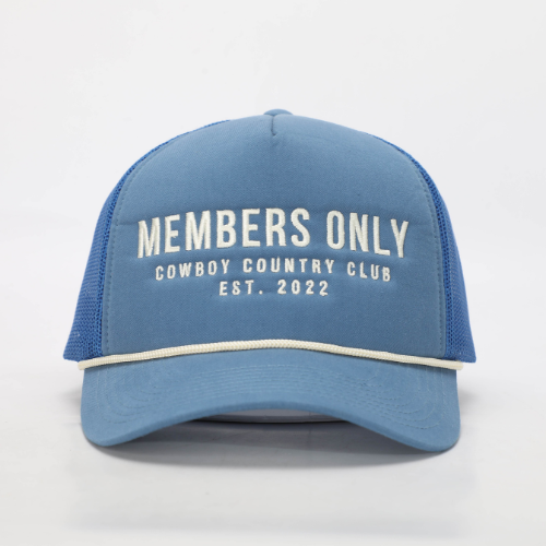 Cowgirl Trucker Hat Blue