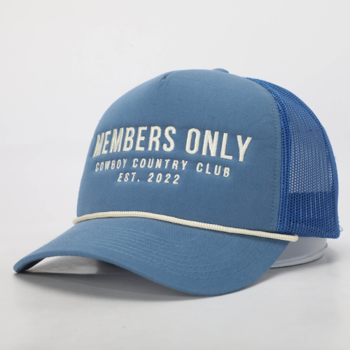 Cowgirl Trucker Hat Blue