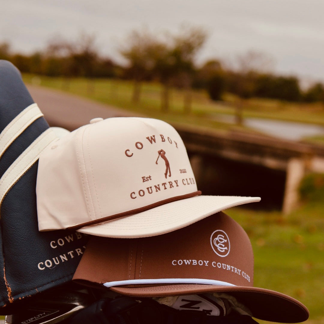 Golfer Roped Hat Cream