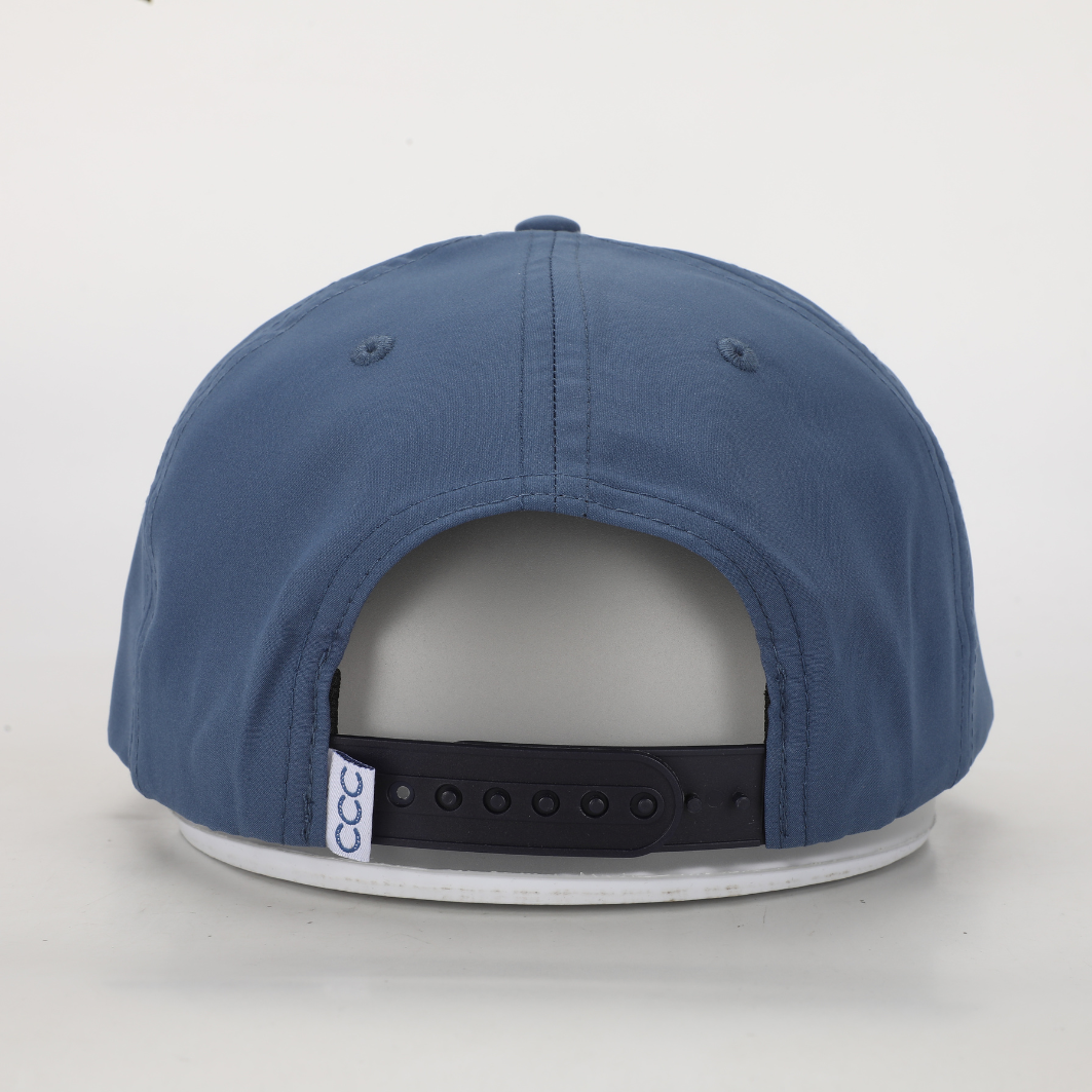 Cursive Roped Hat Navy