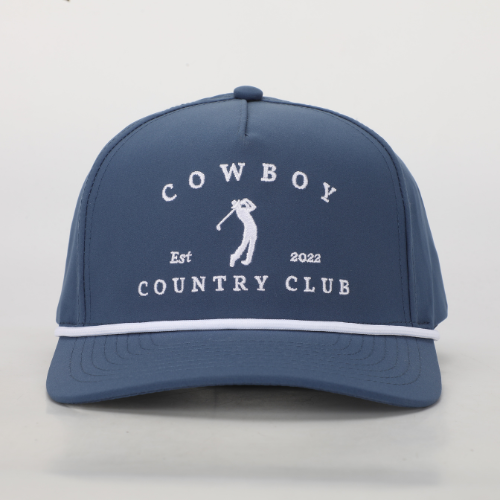 Golfer Roped Hat Navy