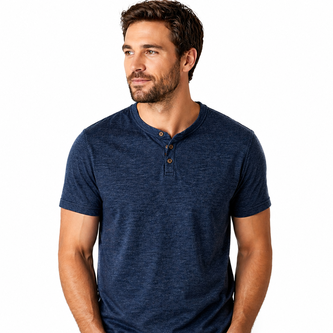 Short Sleeve Henley