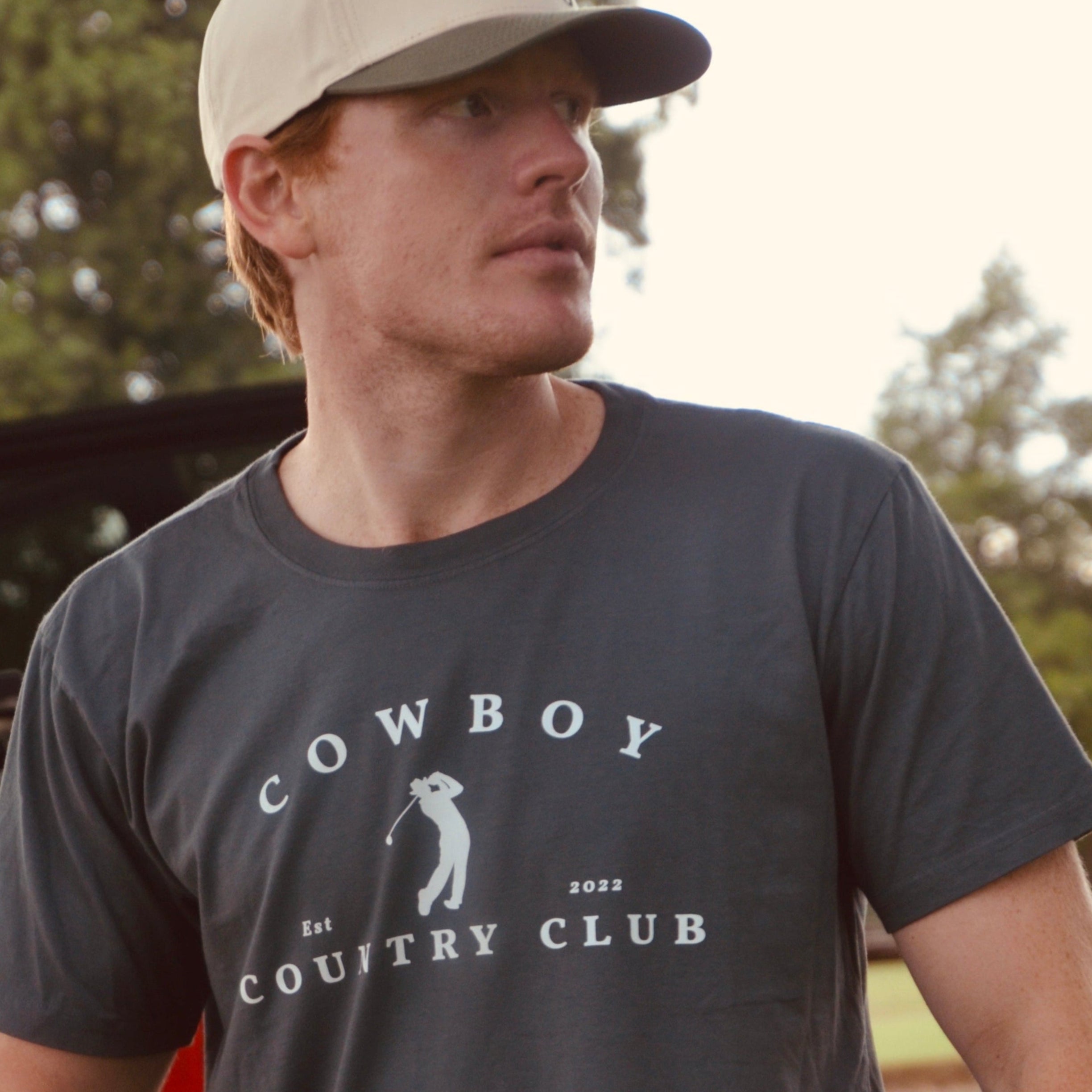 Golfer Logo T-Shirts Blue Jean