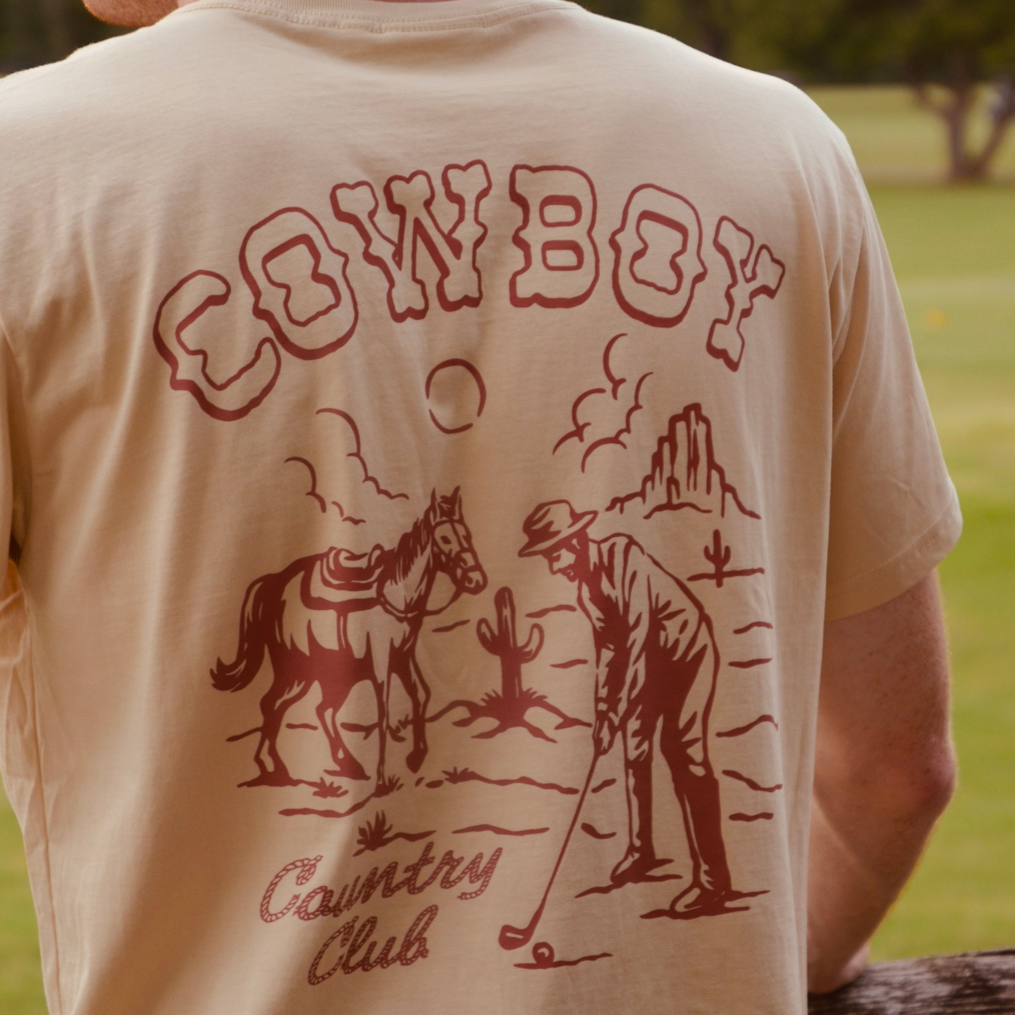 Horse & Sun Graphic T-Shirt Red