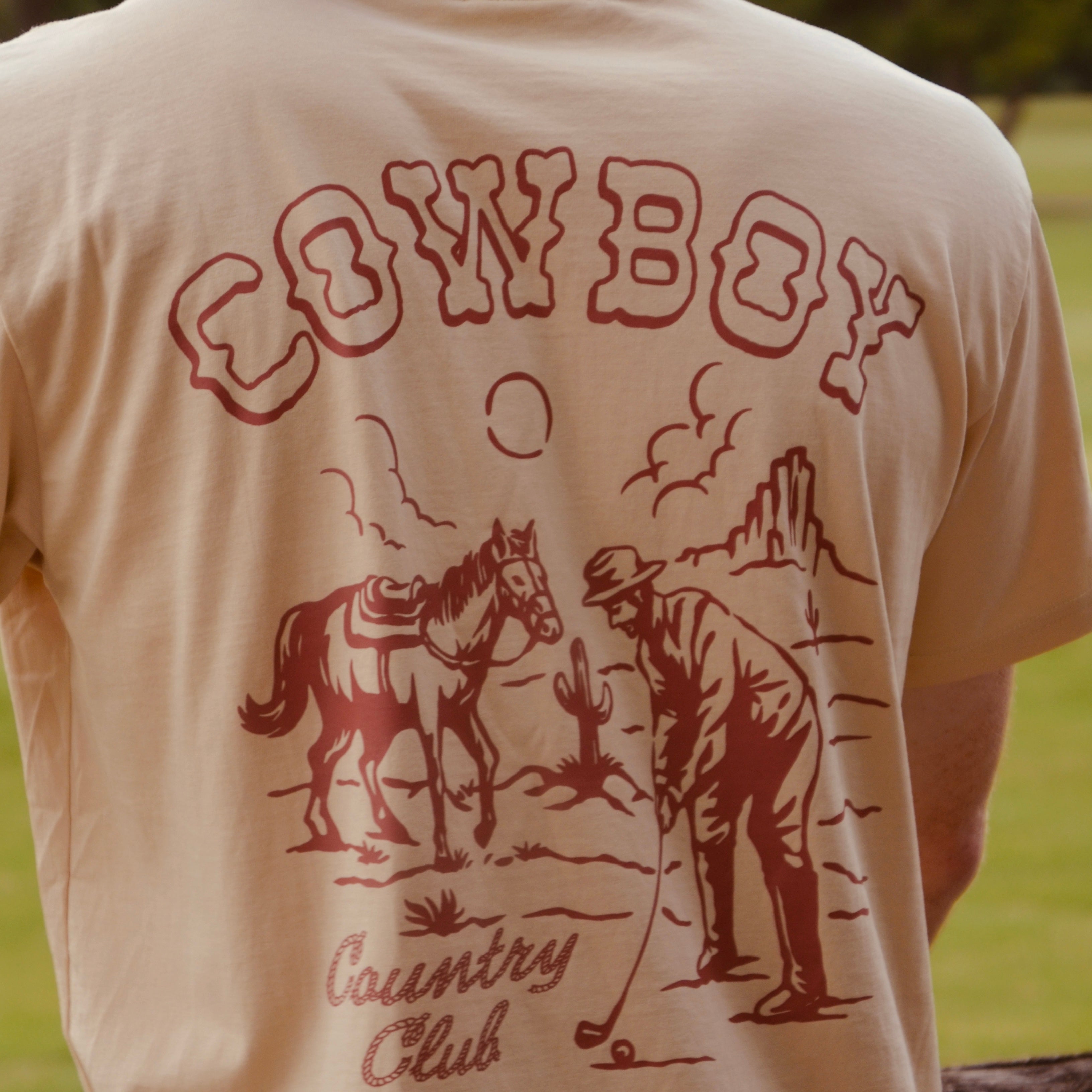 Horse & Sun Graphic T-Shirt Red