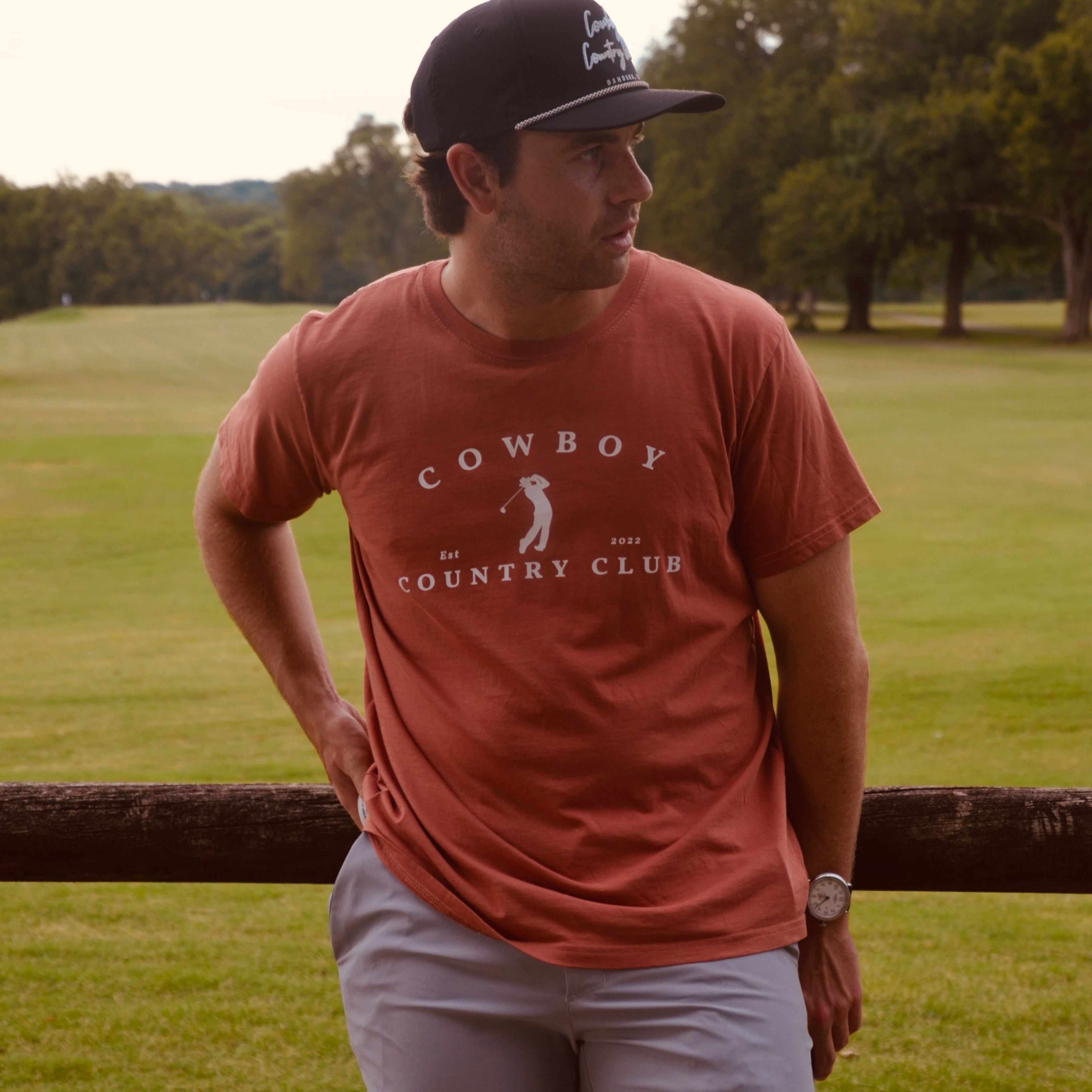 Golfer Logo T-Shirts Brick