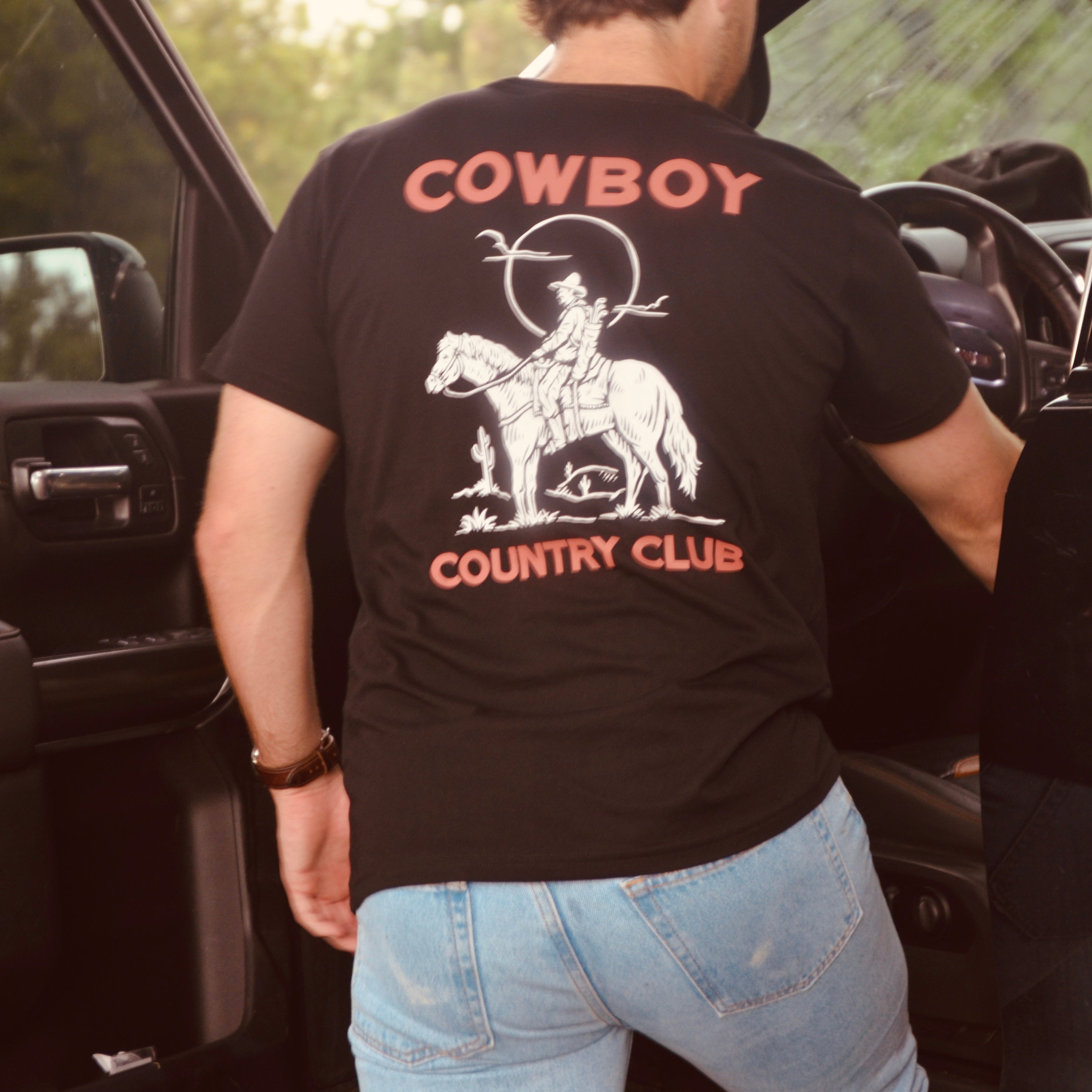 Course Record Cowboy T-Shirt Black