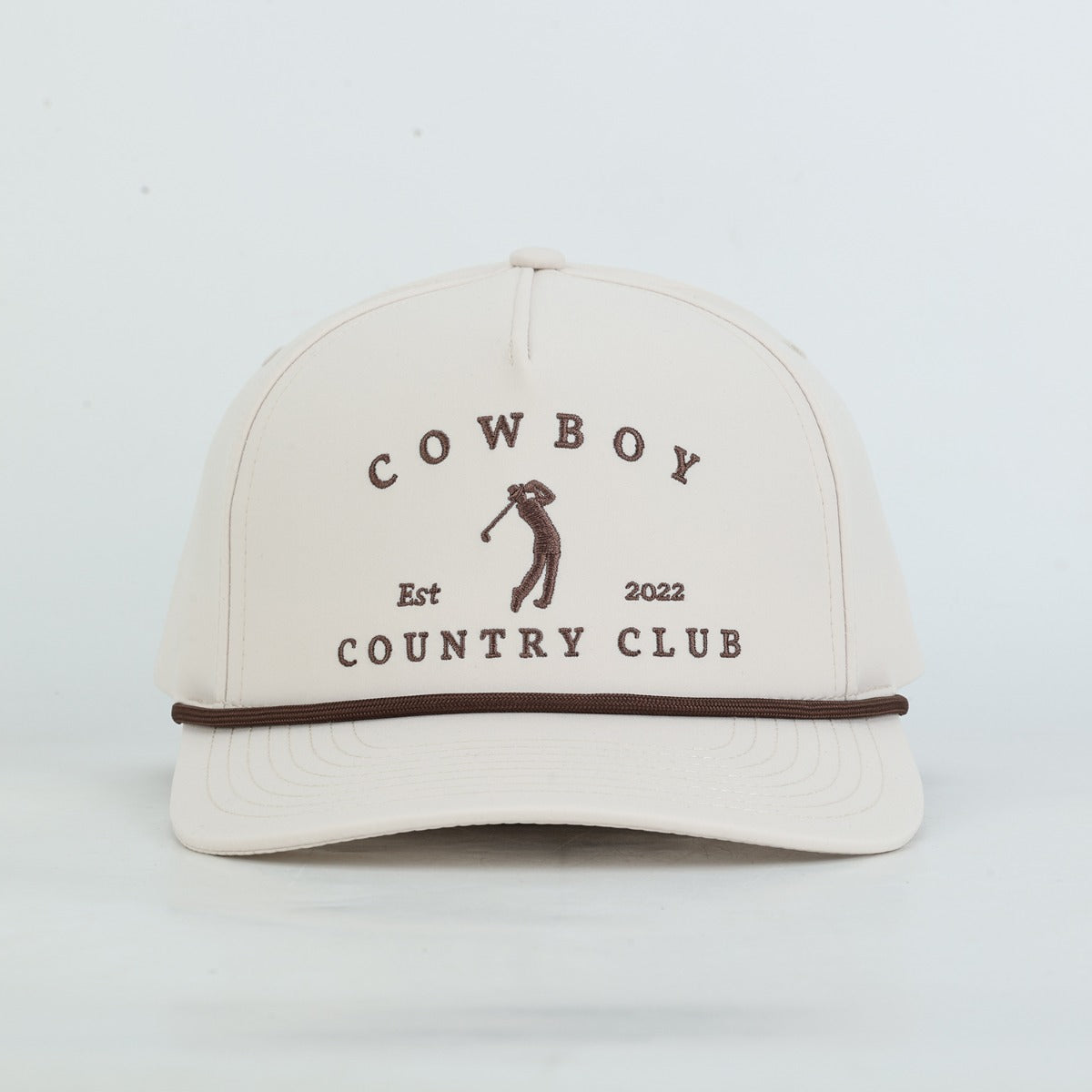 Golfer Roped Hat Cream
