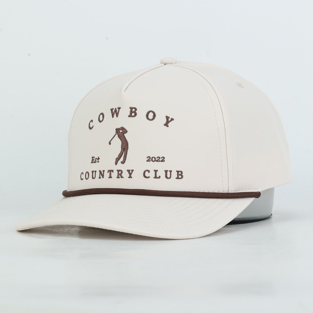Golfer Roped Hat Cream