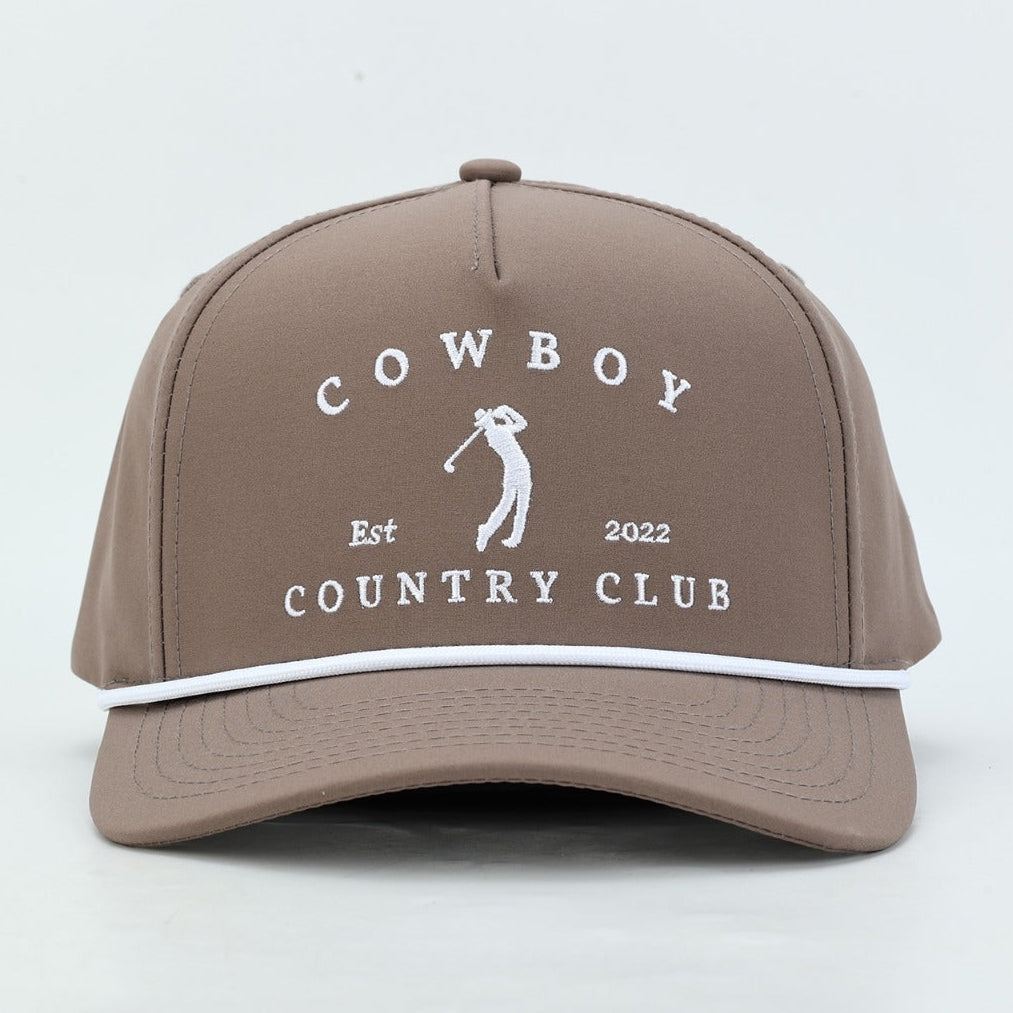 Golfer Roped Hat Brown