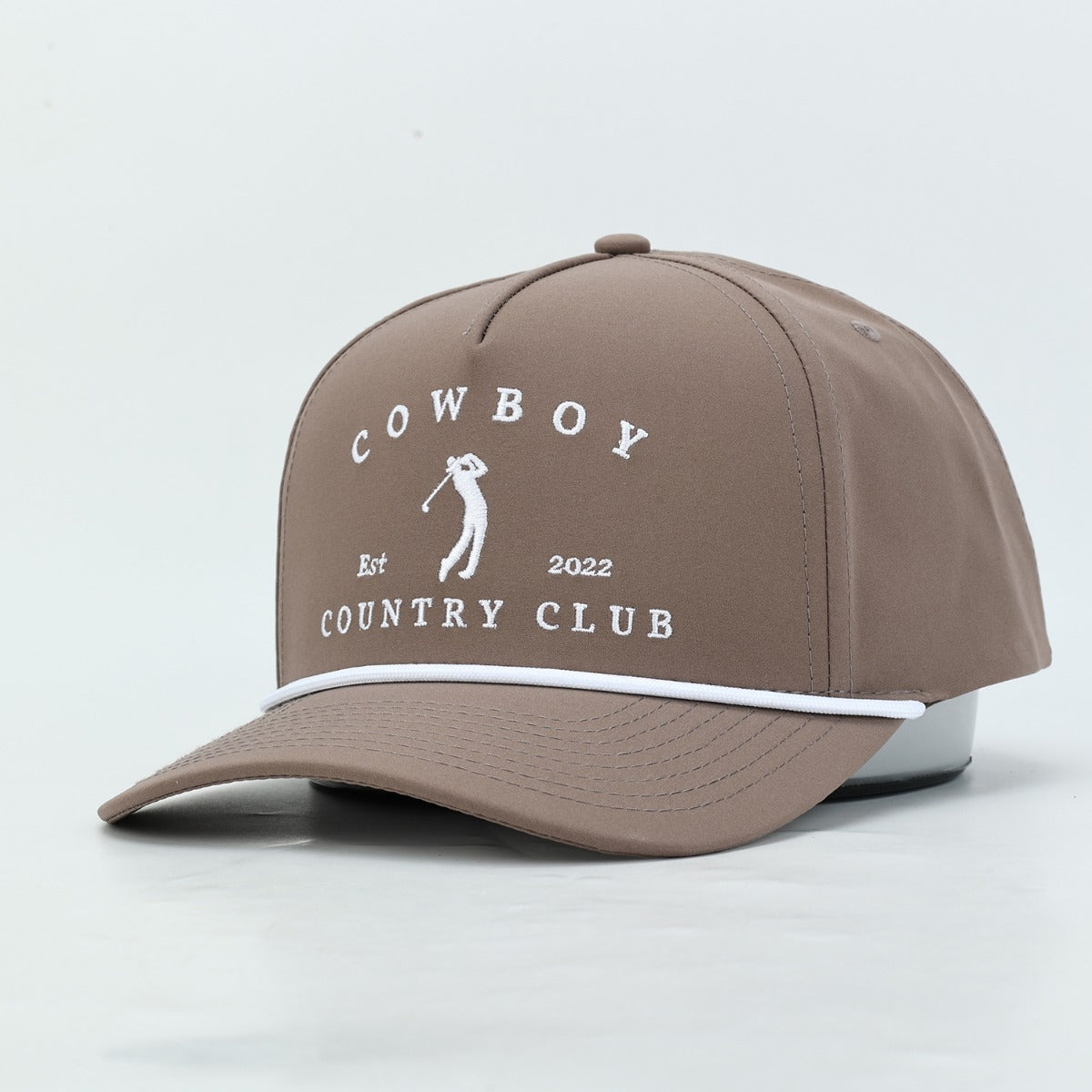 Golfer Roped Hat Brown