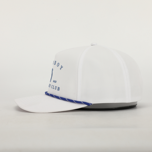 Adjustable Logo Roped White Hat Side 1