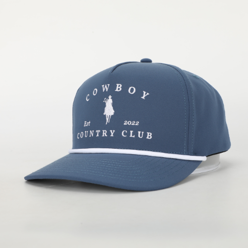 Horse Logo Roped Golf Hat Navy, Diag