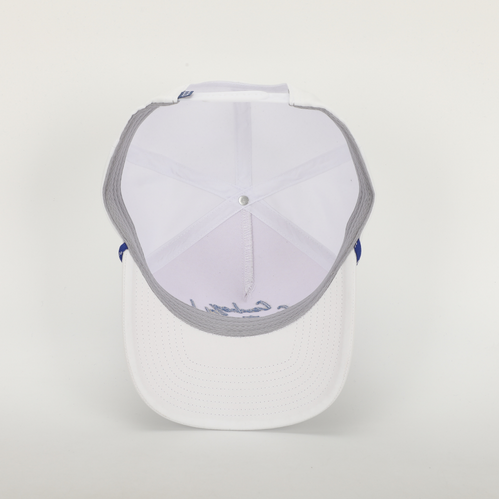 Adjustable Logo Roped White Hat 