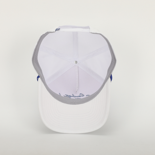 Cursive Roped Hat White